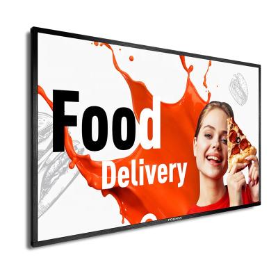 China New Indoor Catering Full HD LCD Frame Intelligent Control Ultra Narrow Digital Menu Board Electronic Signage for sale