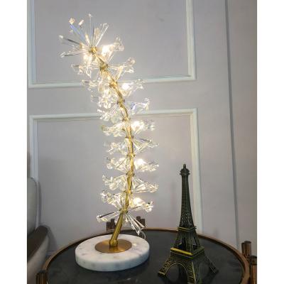 China Modern Bird Shaped K9 Crystal Floor Lamp with Crystal Strip Cross Bedside Lamp for sale