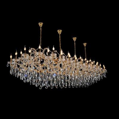 China Maria Theresa Modern Oval Chandelier with Asfour Crystal for Dining Room Decoration for sale