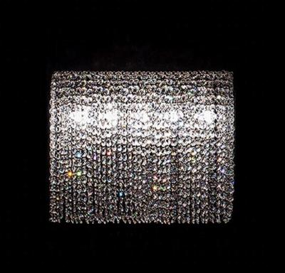 China Modern Luxury MC1913 Silk Linear Silk K9 Wall Lamp Elegant Crystal Light Infinity for sale