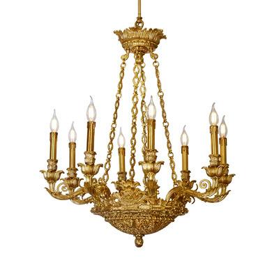 China Retro Modern European Style 30 Inch Copper Chandelier for sale