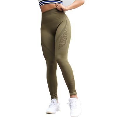 China Yoga Antibacterial Running Sportswear Women Compression Tights Stretchy Seamless Pants for sale