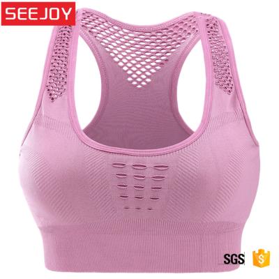 China OEM Custom Women's Yoga Bra Women's Seamless Sports Bra Antibacterial Gym Girls Plus Size Workout Push Up Ladies Fitness Sports Seamless Bra Wholesale for sale