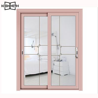 China Sliding Modern Glass Floor Door Sliding Glass Door Aluminum Front Entrance Designs for sale