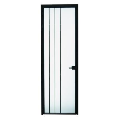 China Modern Super Slim Narrow Frame Aluminum Casement Door For Bedroom And Kitchen for sale