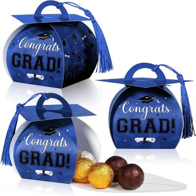 China Graduation Gift Box Graduation Gift Box For 2023 Chalkboards Graduation Congratulations Graduate Candy Box With Tassel For School Graduation Party university secondary for sale