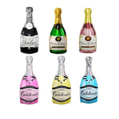 China Babyshower 36inchFoil balloon in the shape of a bottle celebration for bar birthday valentines and wedding party decoration foil balloon for sale