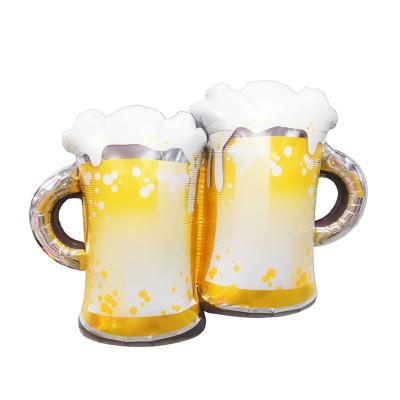 China Beer Cup Balloon Beer Mug Balloons Cheer Cup Celebration Shape for Birthday and Wedding Party Decoration Foil Helium Balloons for sale