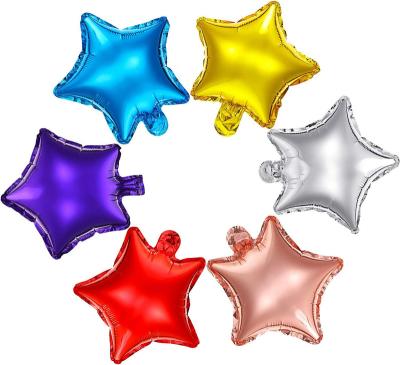 China Party 10inch Foil Star Balloons and Multi Mylar Helium Balloons Rainbow Balloons for Party Decoration for sale