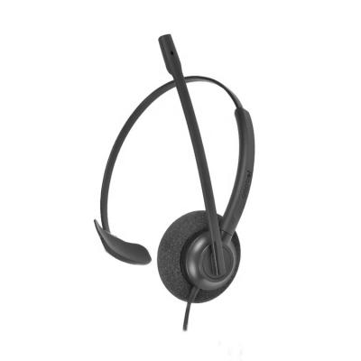 China Earphone One Ear Headset For Office Call Center PC Headset With Microphone Noise Cancellation for sale