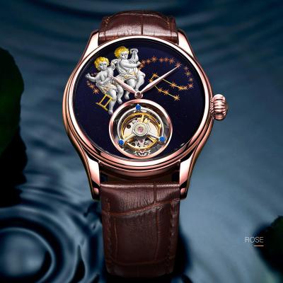 China Alarm OEM Fashion Luxury Branded Gemini Wristwatch Womens Tourbillon Watch With Lower Price Product Free Shipping for sale