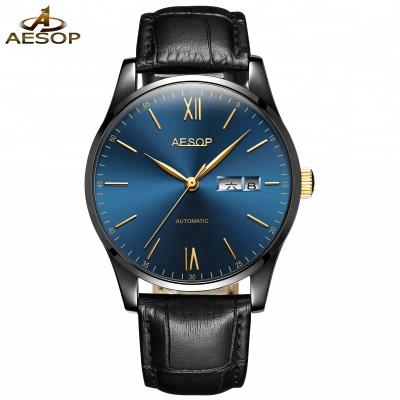 China 2019 hot sale new product automatic date brown, goldlis quartz black automatic stainless steel waterproof men's watch stylish man wristwatch for sale