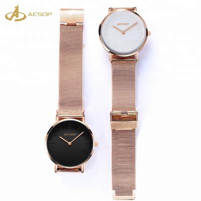 China Cheapest Back Alarm Lady Hand Watch Women Stainless Steel Water Resistant Rose Gold Mechanical Geneva Ladies Watch for sale