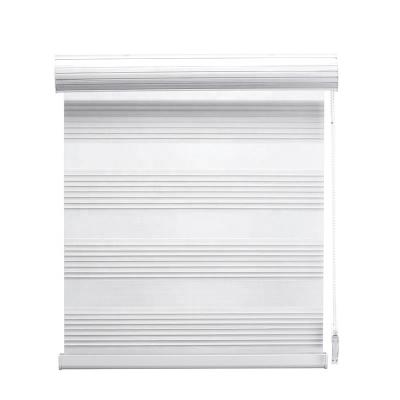 China The manual double layer zebra day and night minimalist indoor window blind shade double roller blinds for sale