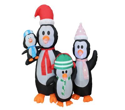 China 5ft Giant Inflatable Penguin Inflatable Decoration 150cm Christmas Festival Outdoor Penguin Christmas Decoration for sale