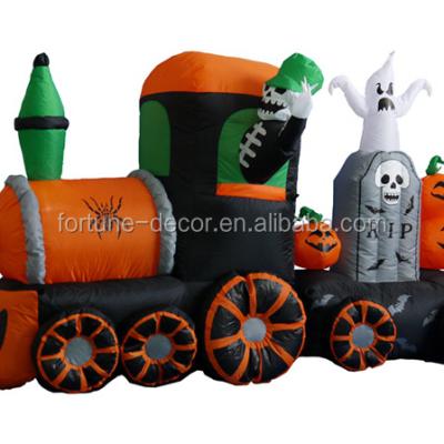 China Halloween Decoration 210cm/7ft Air Blown Up Train Which Is Used For Spirit Festival For Inflatable Halloween for sale