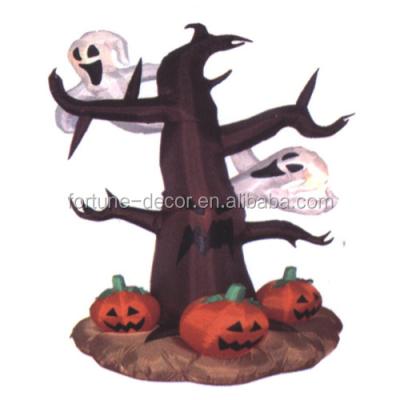 China Halloween Decoration 240cm Halloween Inflatable Tree Fairy For Halloween Decoration, Under The Tree Are A Lot Of Pumpkins for sale