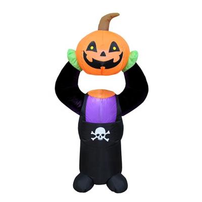 China Festival Decoration 120cm Inflatable Pumpkin Man No Head For Halloween Decoration Outdoor Inflatable Decorative Cute Indoor Inflatable Small for sale