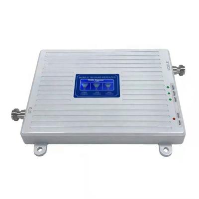 China Signal Booster Amplifier 850 1900 AWS 1700 2100 Mhz Triband 2g 3g 4g Multiband Signal Booster Amplifier With Outdoor Antenna Indoor Antenna for sale