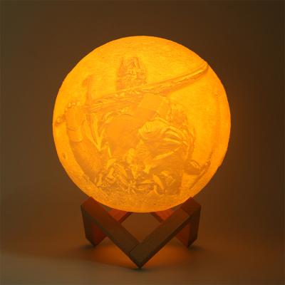 China Good quality modern touch three color moon lamp baby night light made in China for sale