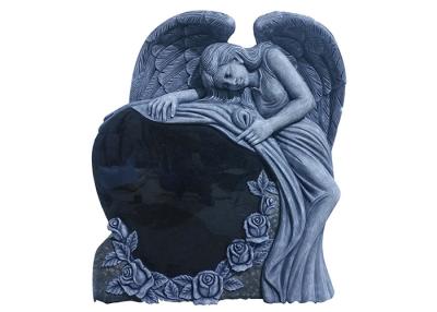 China 10cm Shanxi Black Weeping Angel Monument Headstone for sale