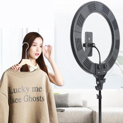 China 18inch PORTABLE Mobile Phone LED Selfie Ring Light Kit with Tripod Stand Cell Phone Holder for sale