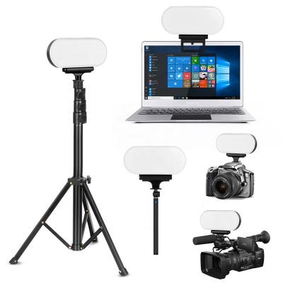 China Rechargeable Video Conference LED Mini Dimmer Lamp with 3pcs Stands Compatible with Cameras and Tripod for sale