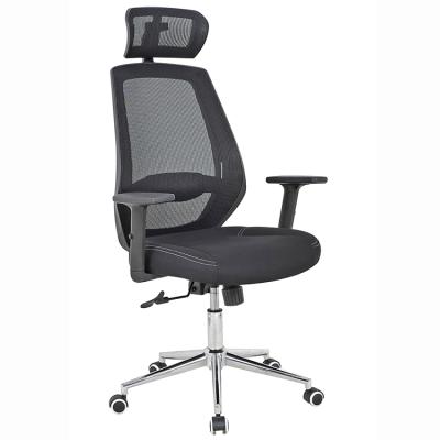 China High Back Rotation Steel Base Mesh Office Conference Chair With Headrest for sale