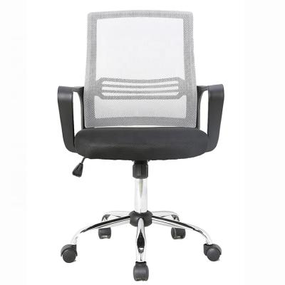 China Mid Height Revolving Mesh Chair Adjustable Desk For Conference Room for sale