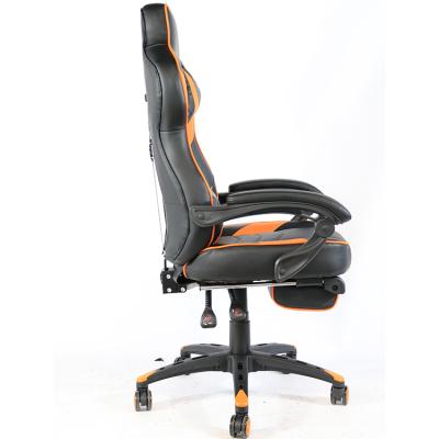 China Extendable height adjustable gaming relcining chair with extendable footrest for sale