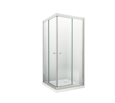 China Modern Low Aluminum Alloy Roller Door Fixed Shower 2 Slide Enclosure With Price 5/6mm for sale