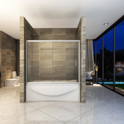 China Traditional Cheap 6mm Sliding Glass Shower Bathtub Screen BL-B016 for sale