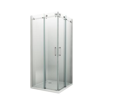 China Modern SS304 Big Wheels Adjust Sliding Door 3 Sides Shower Enclosure BL-046 for sale