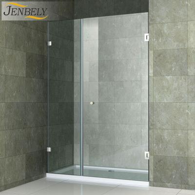 China Modern Aluminum Alloy Hinge 1 Open Door Straight Shape Shower Enclosure for sale