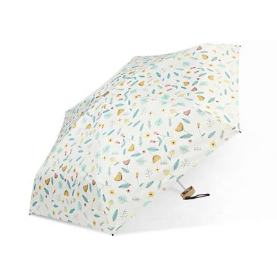 China Glamorous Innovation 5 Folding Umbrella Mini Umbrella New Portable Folding Ultra Low Light Compact for sale