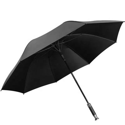 China Minimalist 27 Inch Tall Size Straight Custom Golf Umbrella With Silver Metal Handle Rolls Royce Umbrella for sale