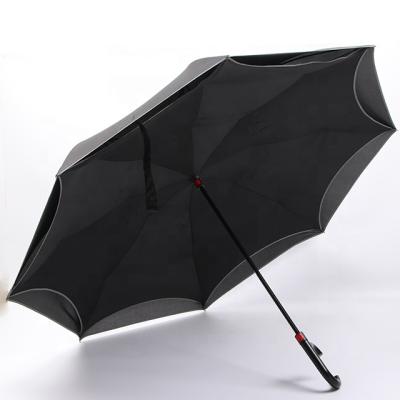 China Mid Century Modern Raised Wind And Leak Inverted Umbrella Handle C Shaped Umbrella for sale