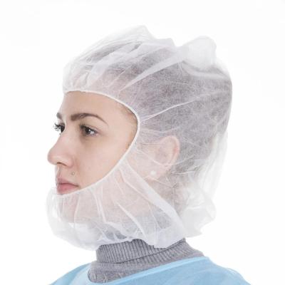 China Full Picture Manufacturer PP/SMS Astronaut Disposable Hat Cap Non Woven Head Hair Net/Beard Cover Hooded Hats for sale