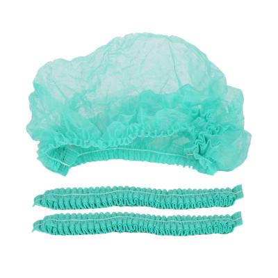 China Single and Double Style Elastic Maker Disposable Nonwoven Surgical Crowd Cap Clip Cap Hair Buffing Cap for sale