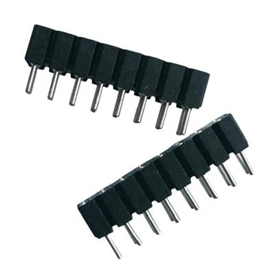 China Female PCB Board Machine Socket 2.54mm Straight Double Row Round Pin Header for sale