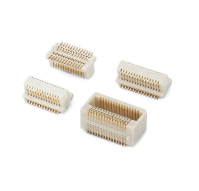 China POLYESTER (UL94-0) Pitch 0.8mm BTB Board To Board Connector Male Header 120 Pin H5.0 Double Row 2x60 Position SMT Gold Plated for sale