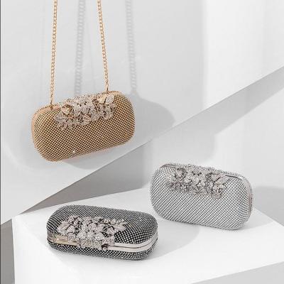 China Wholesale Polyester High Quality Rhinestone Clutch Crystal Evening Clutch Bags And Party Wedding Shiny Rhinestone Luxury Purses for sale