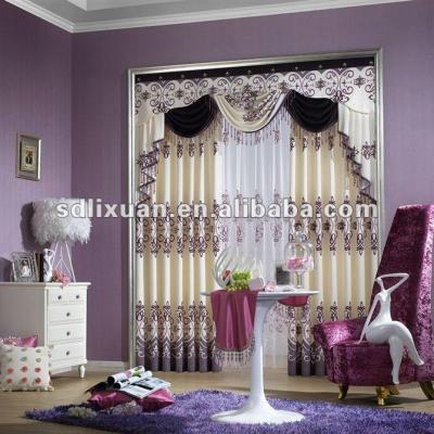 China Luxury Blackout Villa Curtain Set for sale