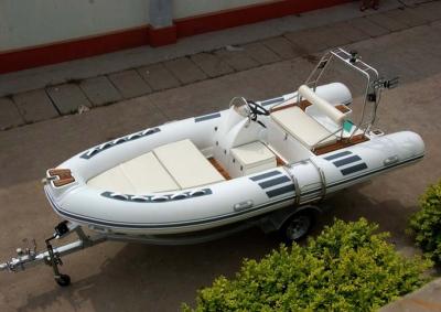 China CE Approved 16ft PVC Small PVC Or Hypalon Fiberglass Boat for sale