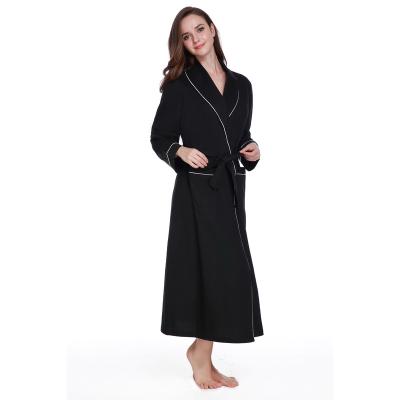 China QUICK DRY Women's Sexy Cotton Long Robe Kimono Lounge Robe Classic Bathrobe Robe for sale