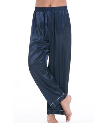 China QUICK DRY Mens Satin Pajamas Nightgown Long Pants for sale