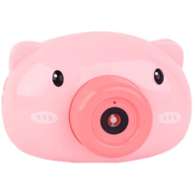 China Ourdoor Toy Piggy Bubble Camera Electric Waterproof Toy Children Toy 360 Degree Bubble Machine for sale