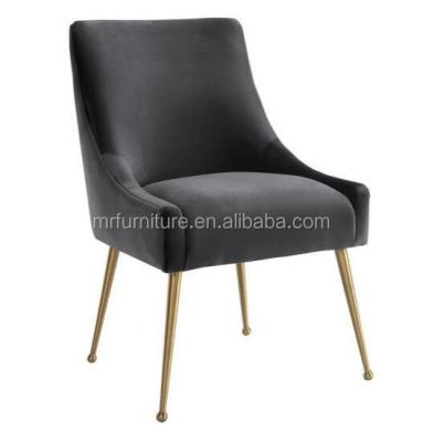 China Modern Velvet Dining Room Furniture Stainless Steel Upholstered Velvet Dining Chairs For Home Hotel for sale