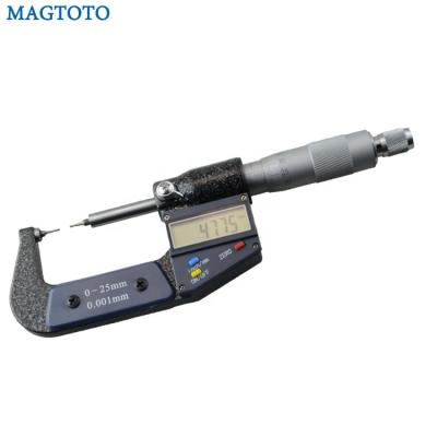 China Various Measuring External Dimensions 0.1 0-25MM Digital Outside Large Micrometers With Calibration Wheel for sale