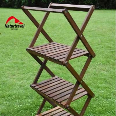 China Naturtravel Modern Folding 4 Layers Bamboo Wooden Organizer Shoe Storage Rack Stand Holder for sale